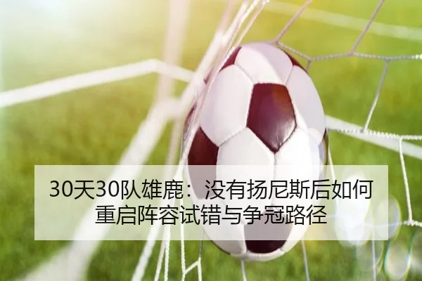 30天30队雄鹿：没有扬尼斯后如何重启阵容试错与争冠路径